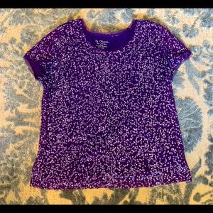 Chicos size 2 sequined shirt